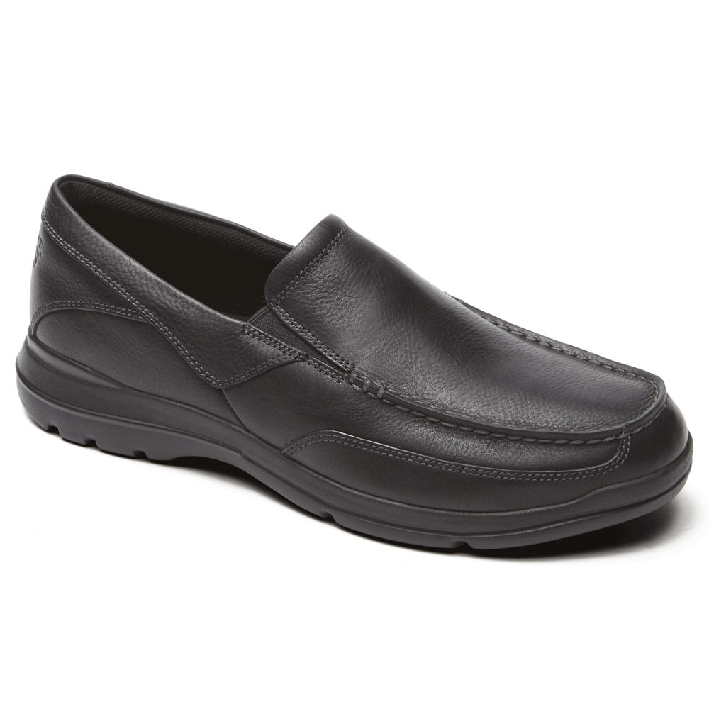 Rockport Mens City Play Two - Slip-On Black - UTP376892